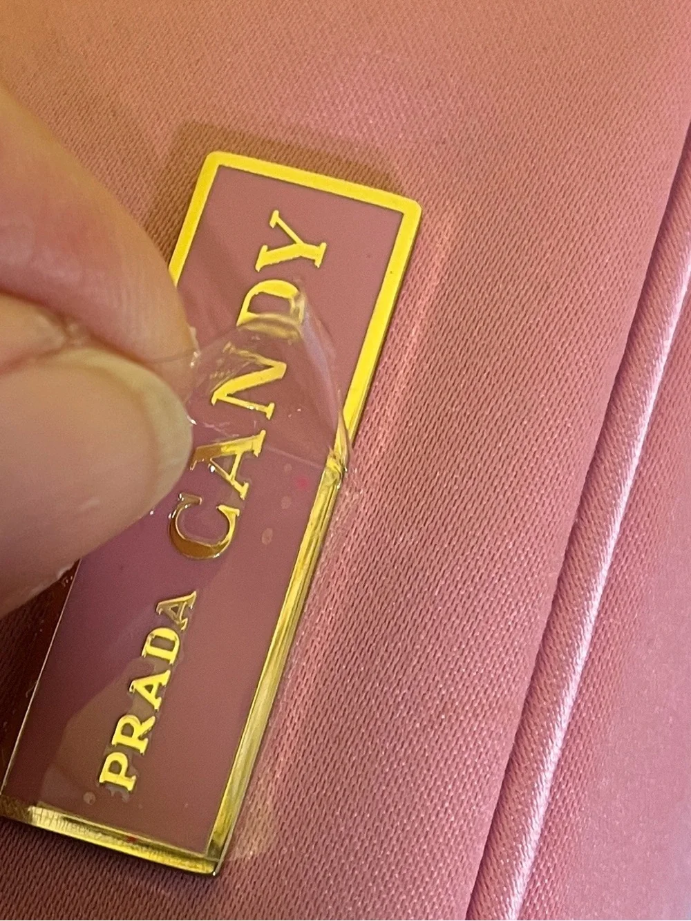 Prada Candy Pink Satin Cosmetic / Makeup Bag Clutch – Like New Condition 💗